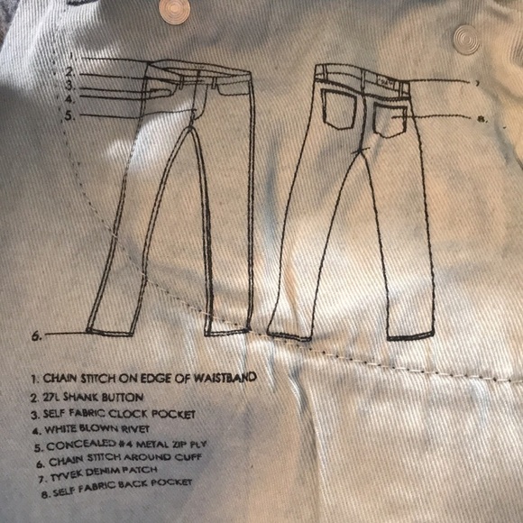 Five Four NWT “Leonel Slim” Dark Wash Jeans size 33 - Picture 11 of 11